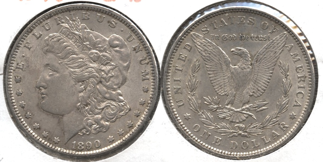 1890 Morgan Silver Dollar EF-45 #k