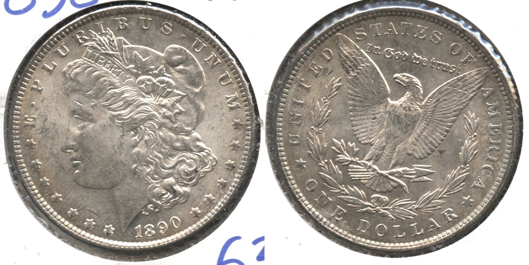 1890 Morgan Silver Dollar MS-63 #c
