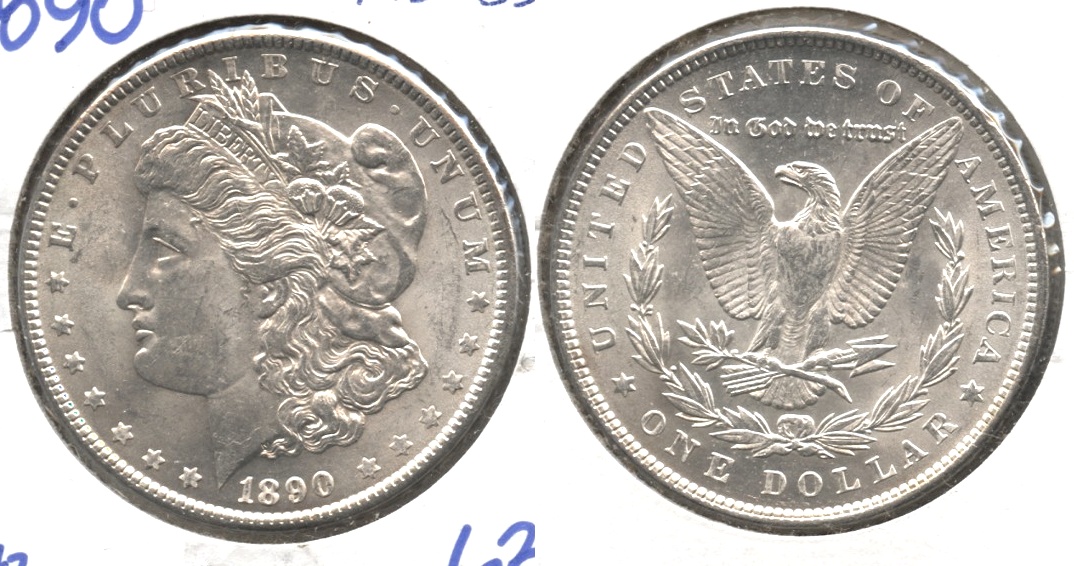 1890 Morgan Silver Dollar MS-63 #e