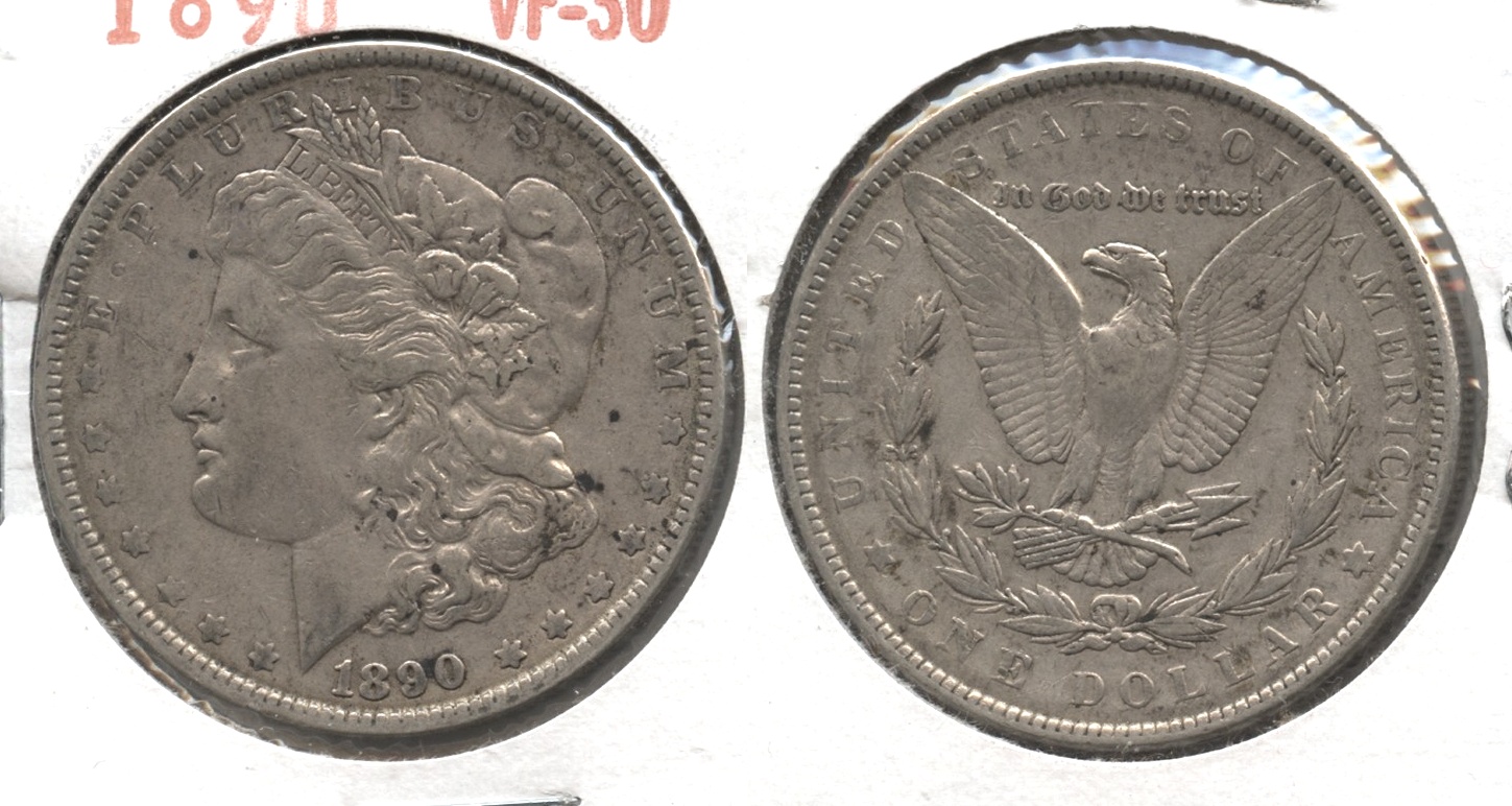1890 Morgan Silver Dollar VF-20 #f