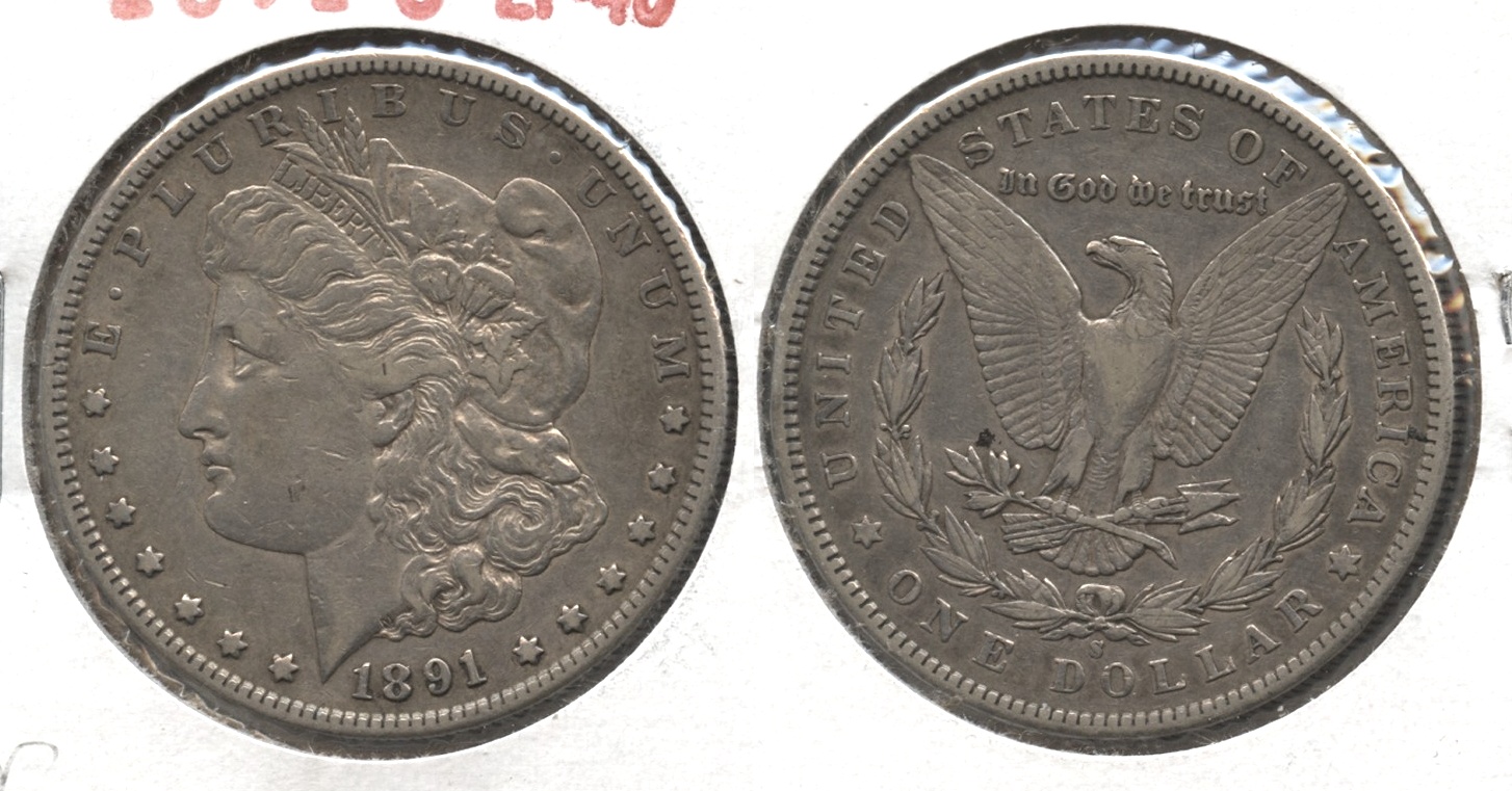 1891-S Morgan Silver Dollar EF-40 #r