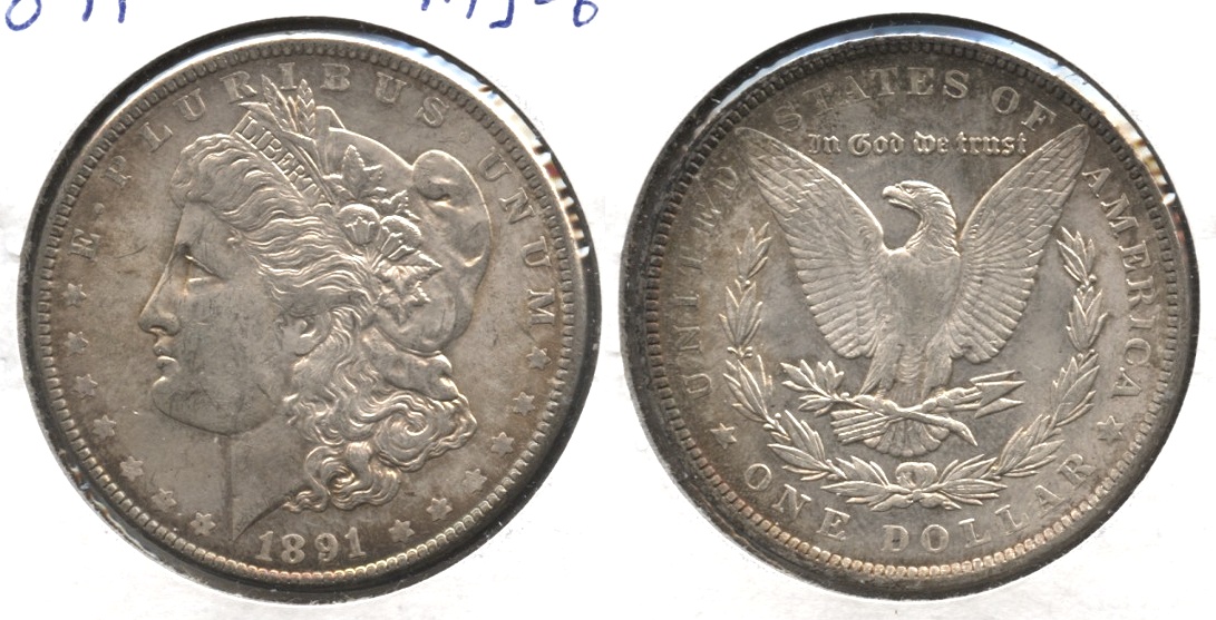 1891 Morgan Silver Dollar MS-63