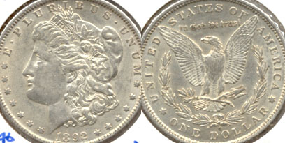 1892-O Morgan Silver Dollar AU-50