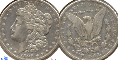 1892-S Morgan Silver Dollar VF-20