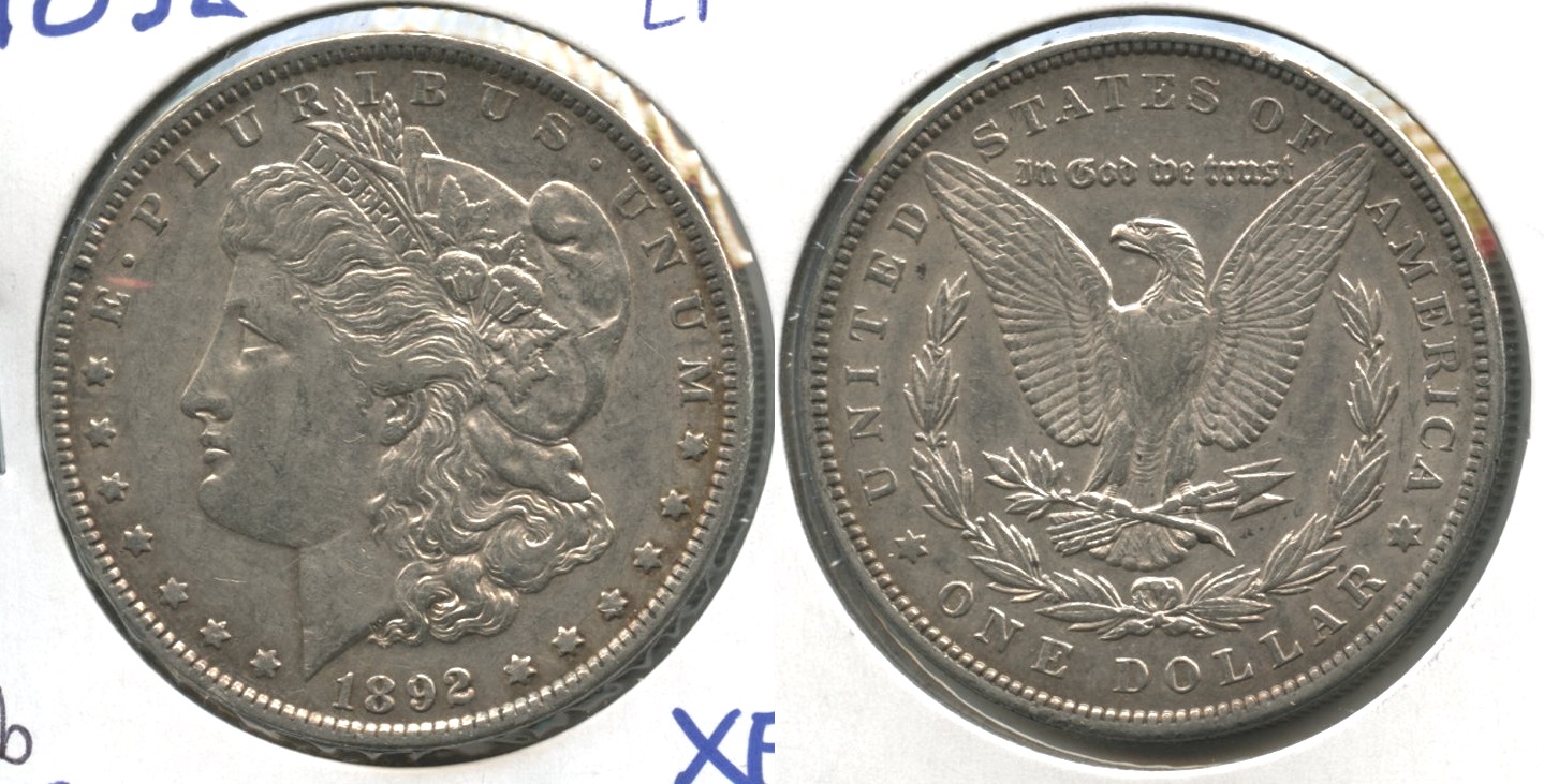 1892 Morgan Silver Dollar EF-40 #b