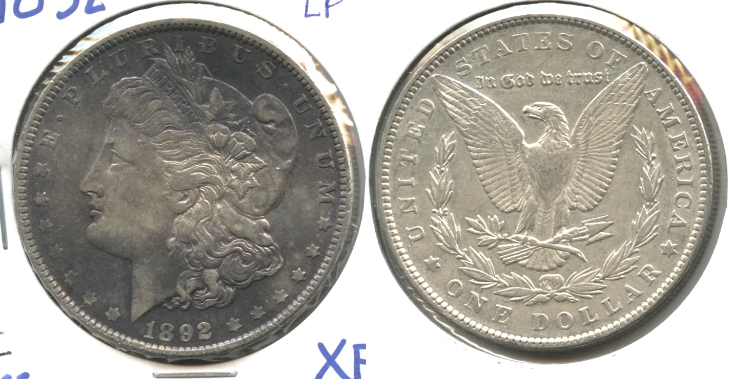 1892 Morgan Silver Dollar EF-40 #c