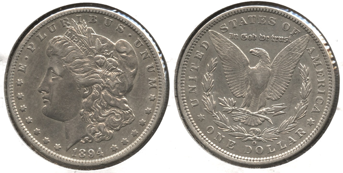 1894-O Morgan Silver Dollar AU-50 #a