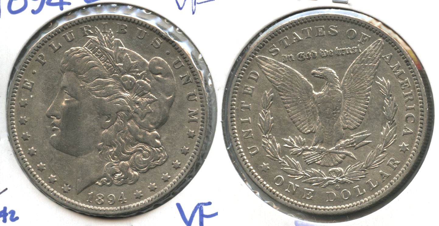 1894-O Morgan Silver Dollar VF-20 #k