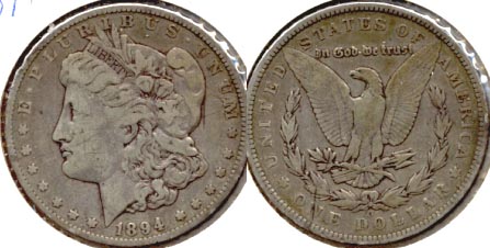 1894-O Morgan Silver Dollar VG-8