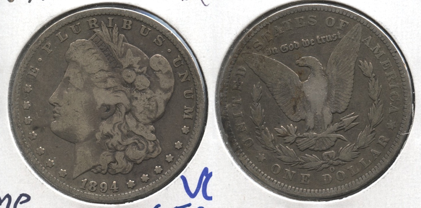 1894-O Morgan Silver Dollar VG-8 #b