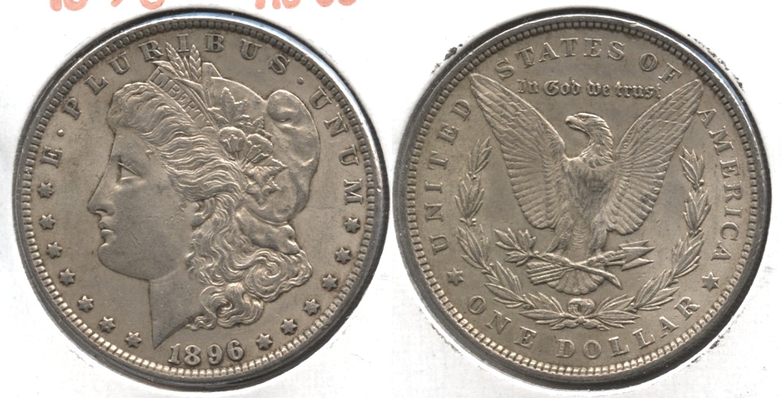 1896 Morgan Silver Dollar AU-50 #au