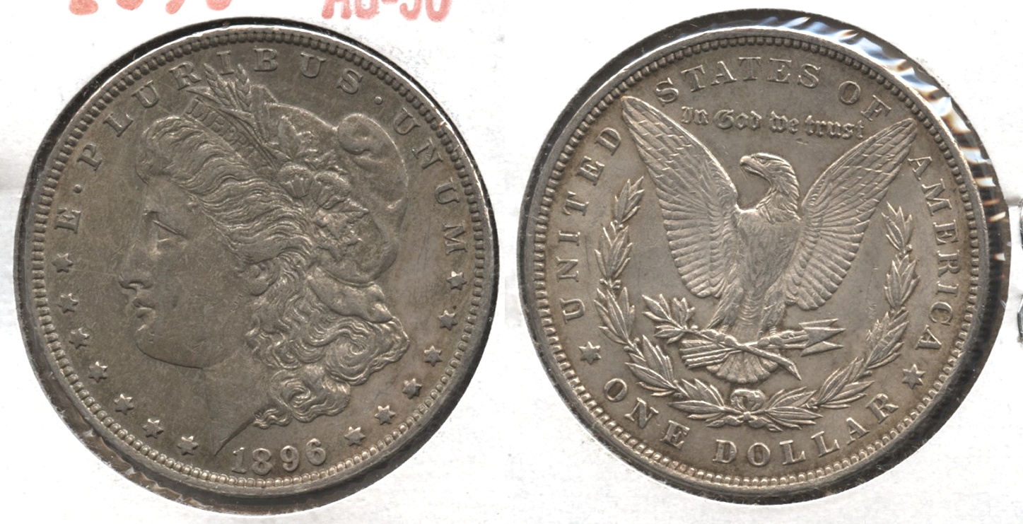 1896 Morgan Silver Dollar AU-50 #bf
