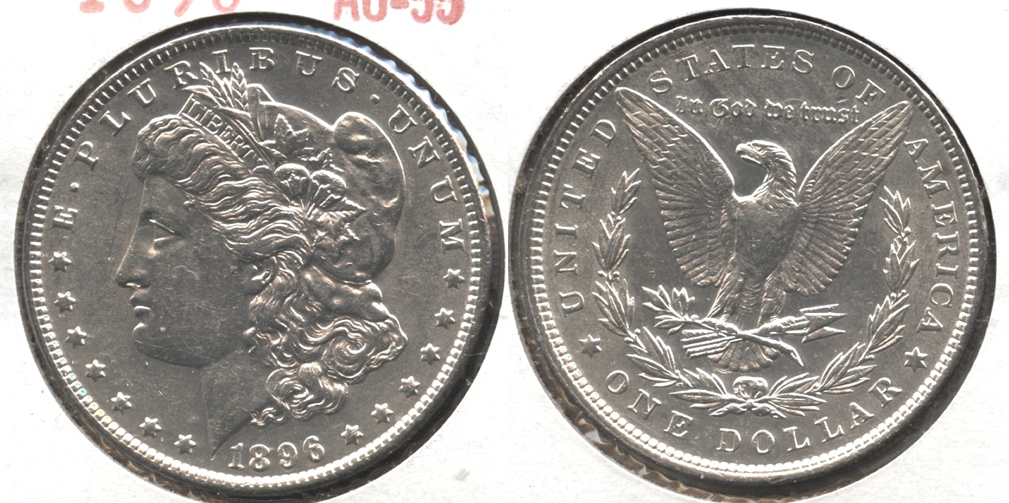 1896 Morgan Silver Dollar AU-55 #aa