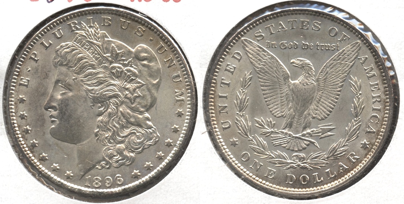 1896 Morgan Silver Dollar AU-55 #v