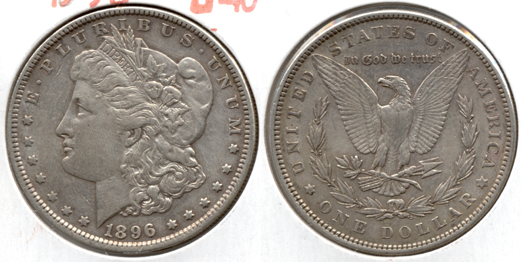 1896 Morgan Silver Dollar EF-40 ac