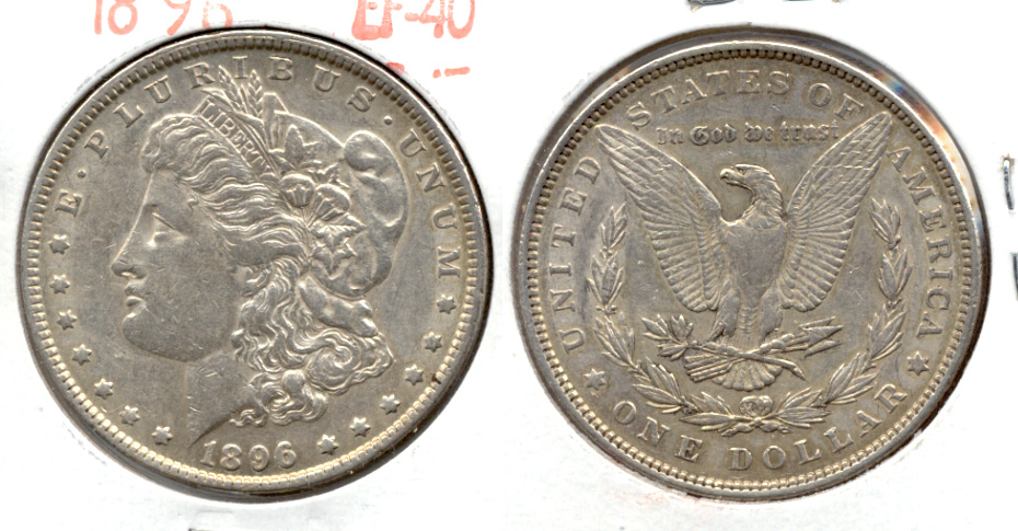 1896 Morgan Silver Dollar EF-40 j