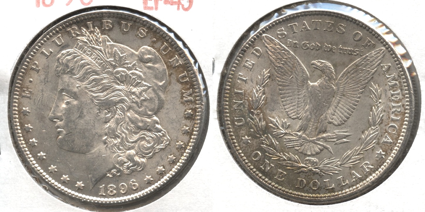 1896 Morgan Silver Dollar EF-45 #aq