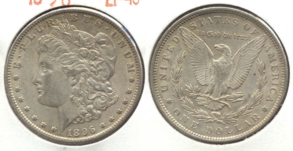 1896 Morgan Silver Dollar EF-45 l