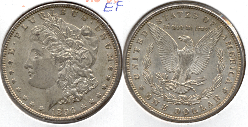 1896 Morgan Silver Dollar EF-45 x