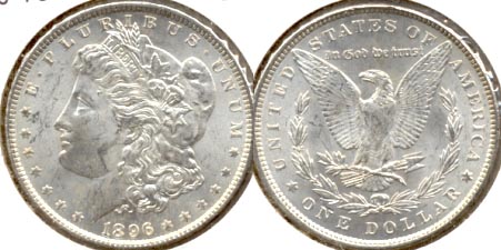 1896 Morgan Silver Dollar MS-60 a