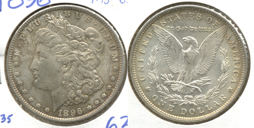1896 Morgan Silver Dollar MS-63 r