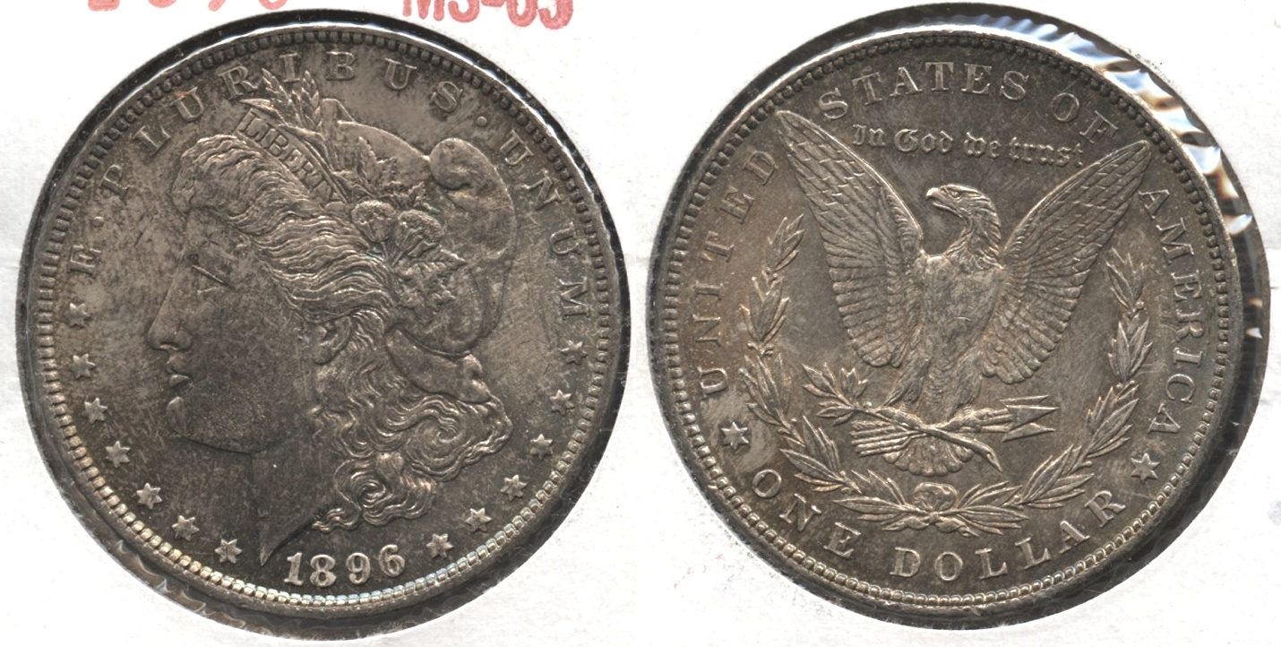 1896 Morgan Silver Dollar MS-63 #w