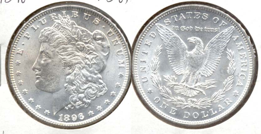 1896 Morgan Silver Dollar MS-64 d