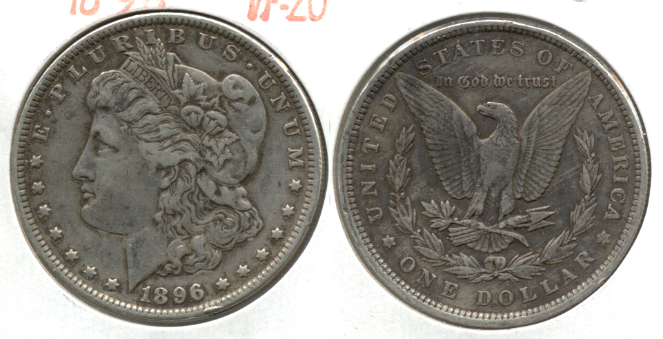 1896 Morgan Silver Dollar VF-20