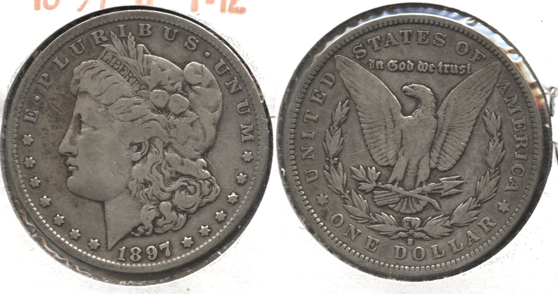 1897-S Morgan Silver Dollar Fine-12 #c