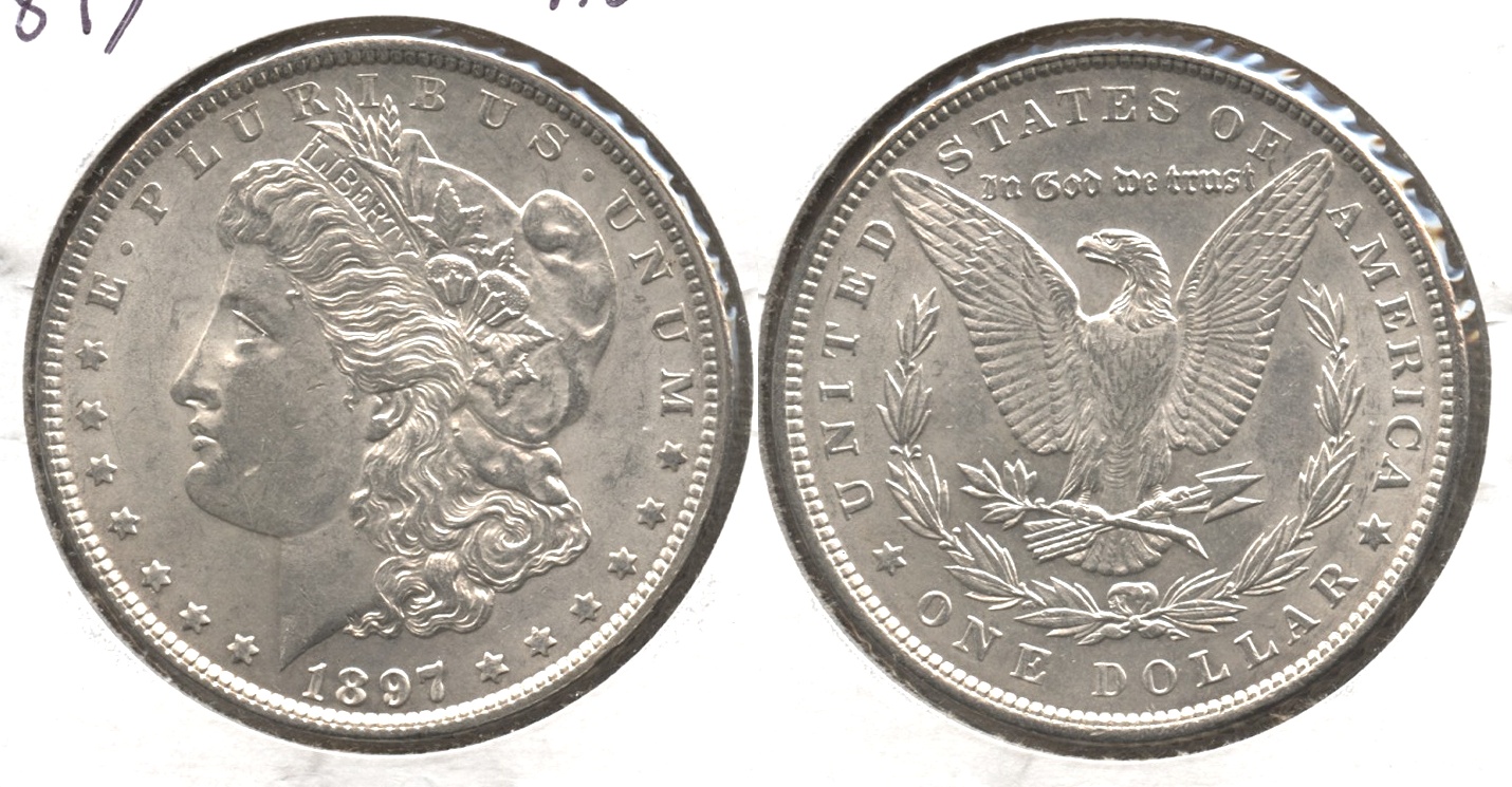 1897 Morgan Silver Dollar AU-58