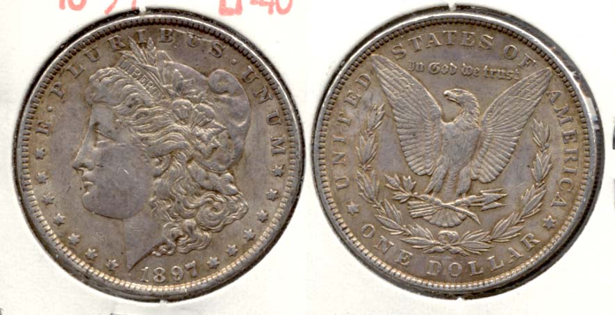 1897 Morgan Silver Dollar EF-40 a