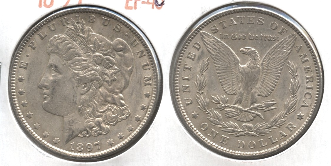 1897 Morgan Silver Dollar EF-40 #l