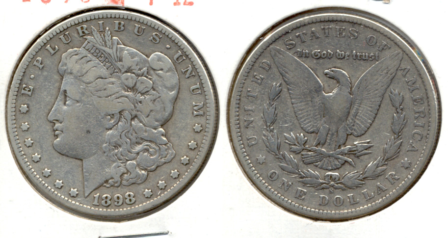 1898-S Morgan Silver Dollar Fine-12