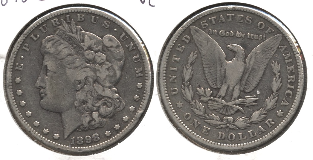 1898-S Morgan Silver Dollar VG-8
