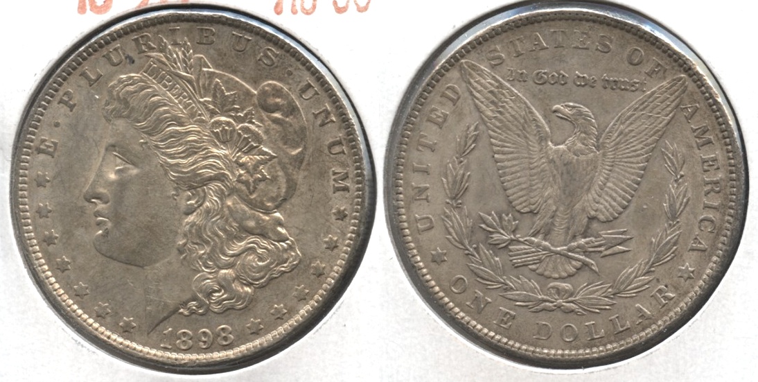 1898 Morgan Silver Dollar AU-50 #n