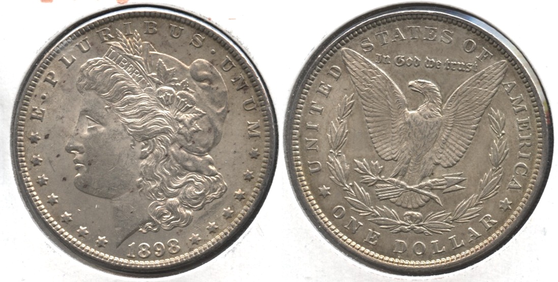 1898 Morgan Silver Dollar AU-50 #p