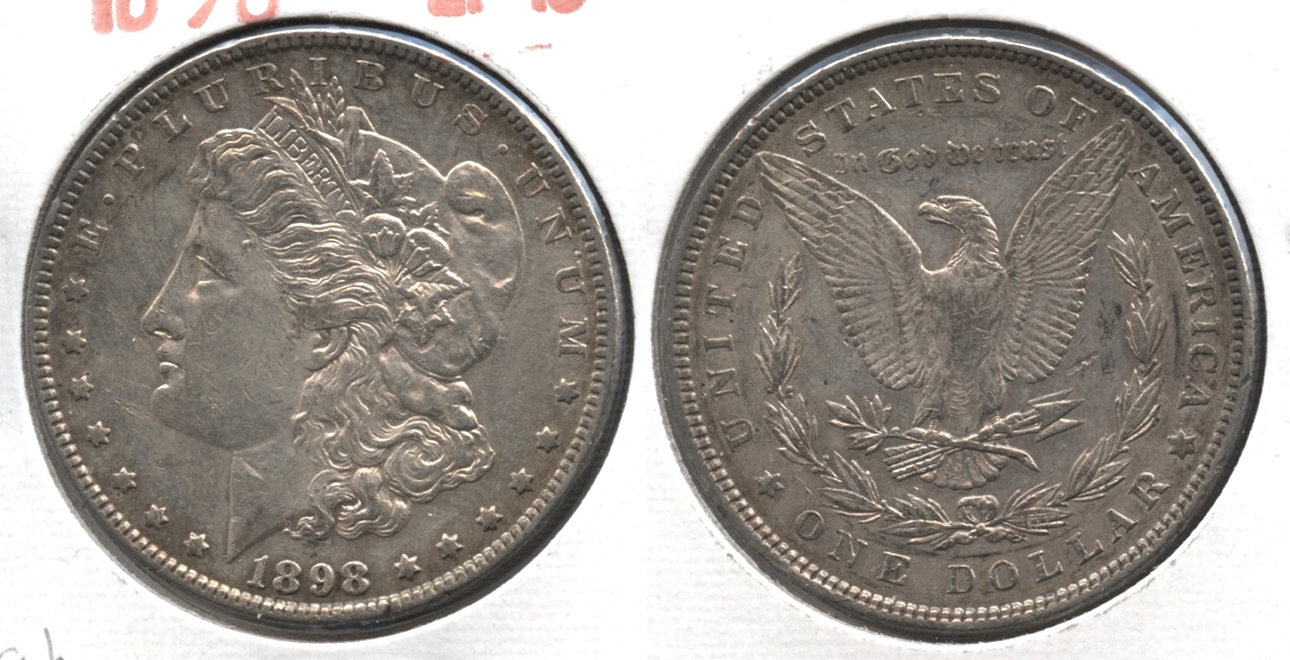1898 Morgan Silver Dollar EF-40 #ah