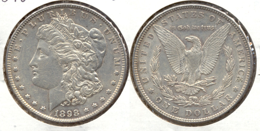 1898 Morgan Silver Dollar EF-40 b