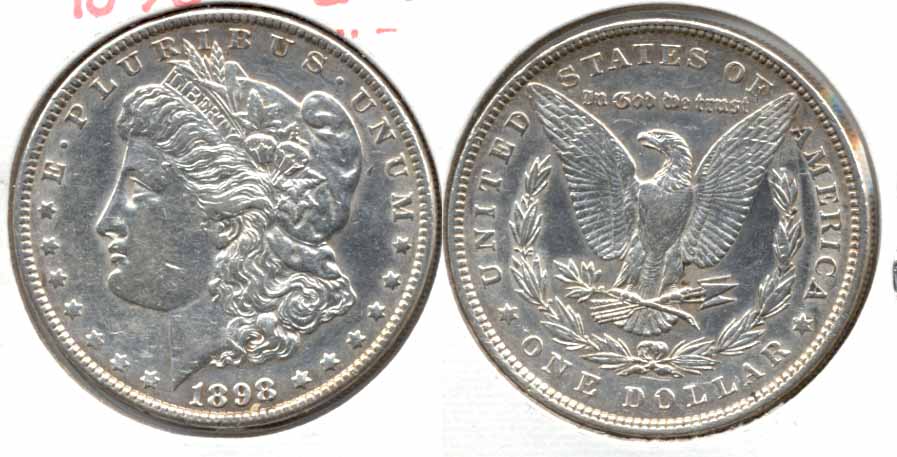 1898 Morgan Silver Dollar EF-45 a