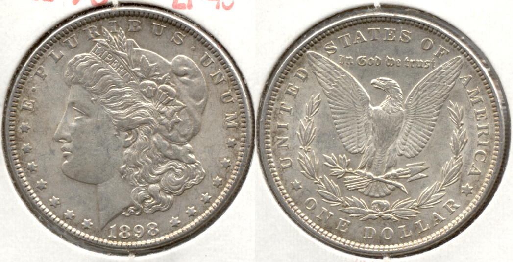 1898 Morgan Silver Dollar EF-45 e