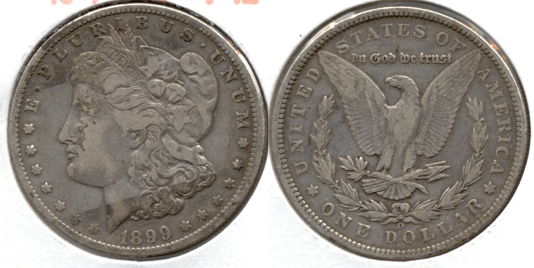1899-O Morgan Silver Dollar Fine-12 f