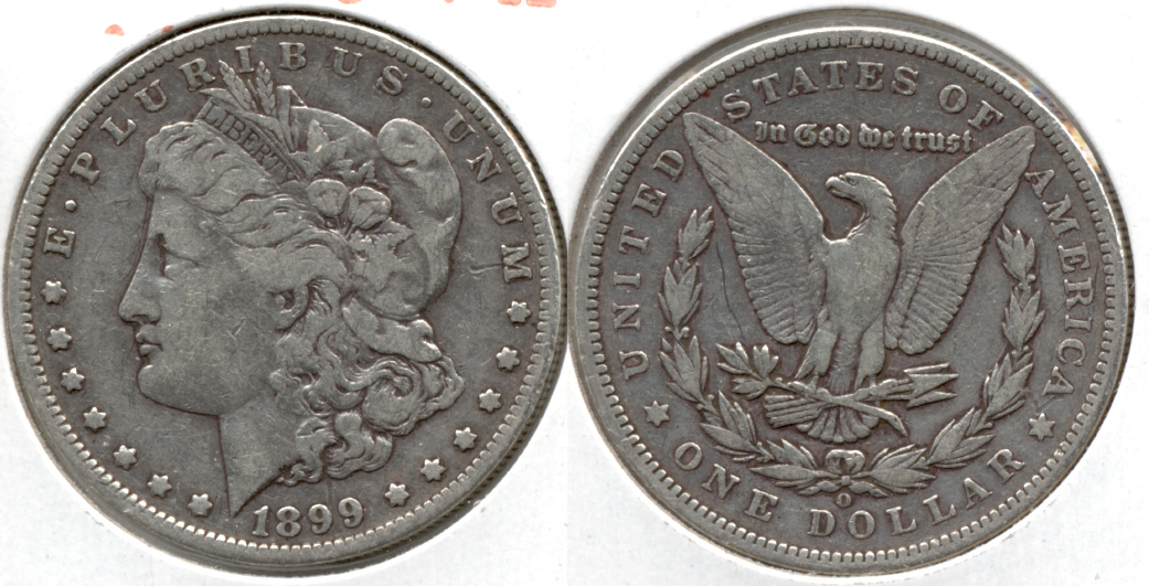 1899-O Morgan Silver Dollar Fine-12 h