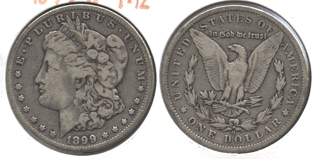 1899-O Morgan Silver Dollar Fine-12 #j