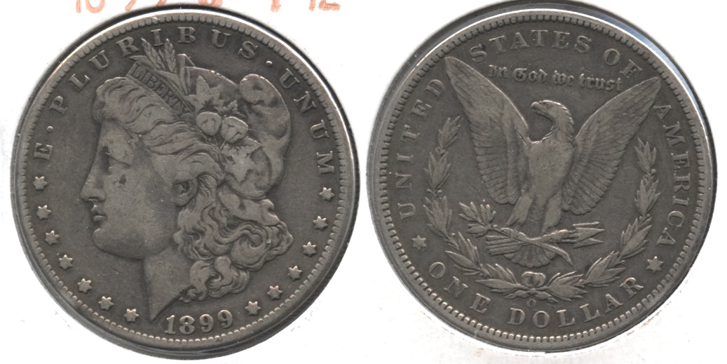 1899-O Morgan Silver Dollar Fine-12 #l