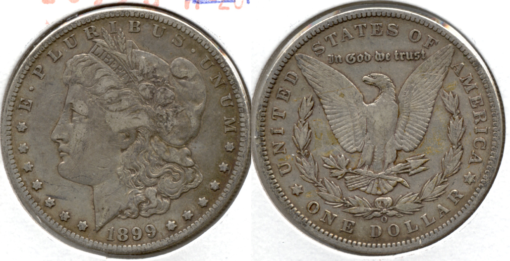 1899-O Morgan Silver Dollar Fine-15 c