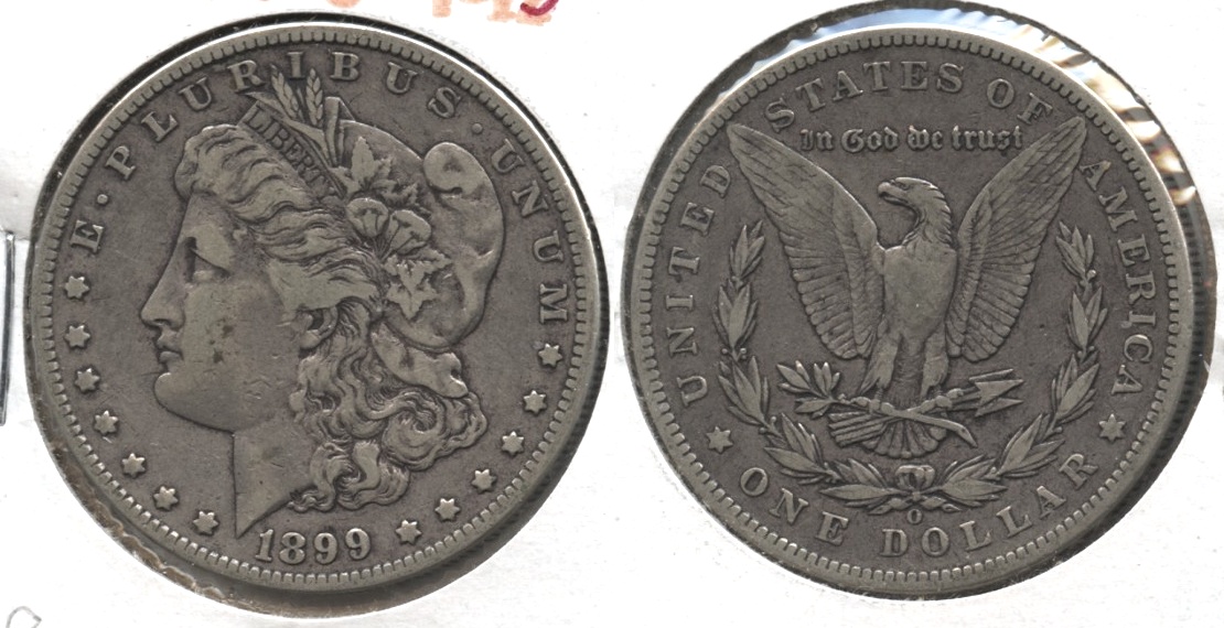1899-O Morgan Silver Dollar Fine-15 #e