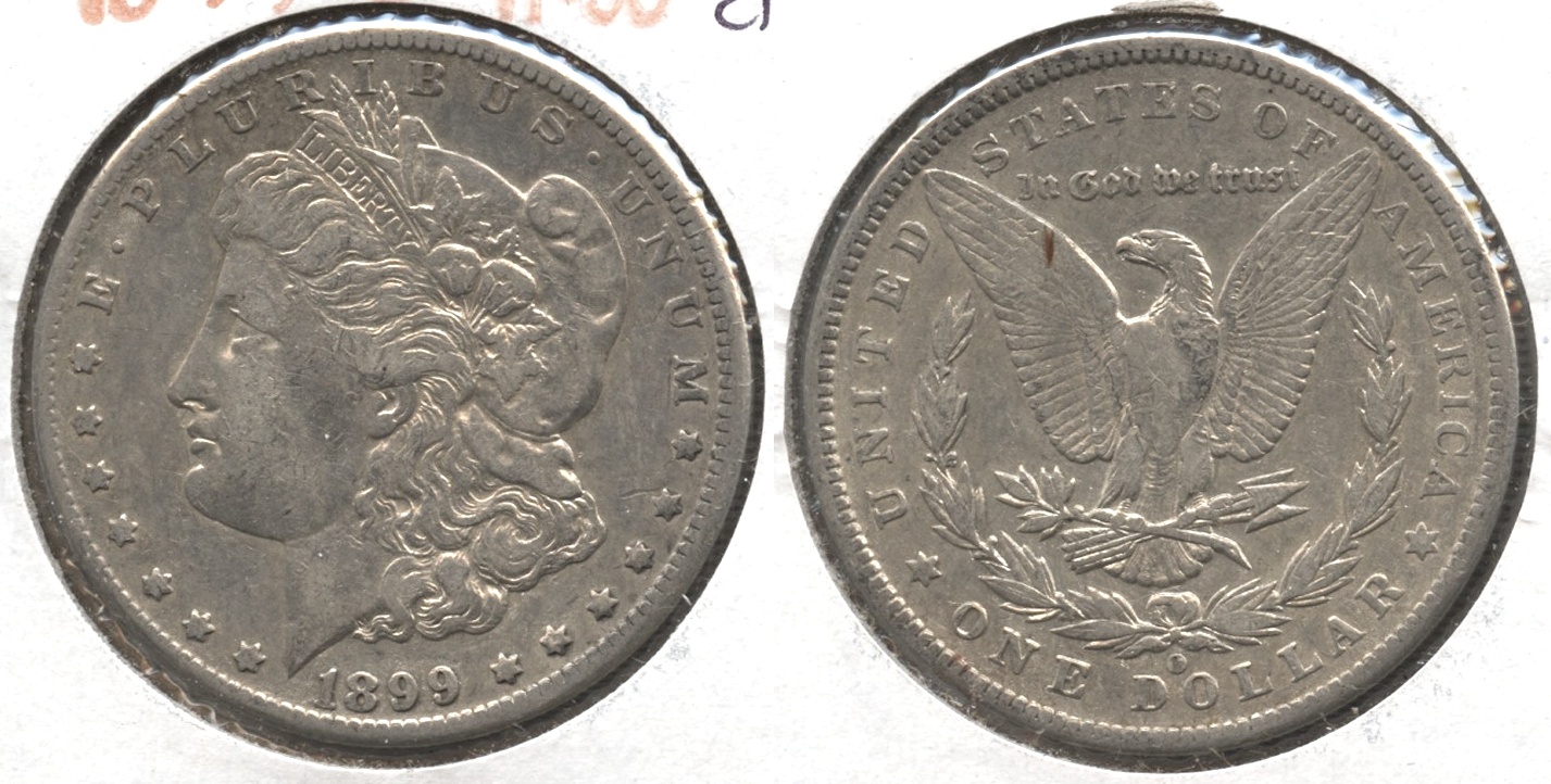 1899-O Morgan Silver Dollar VF-30 #e Lightly Cleaned