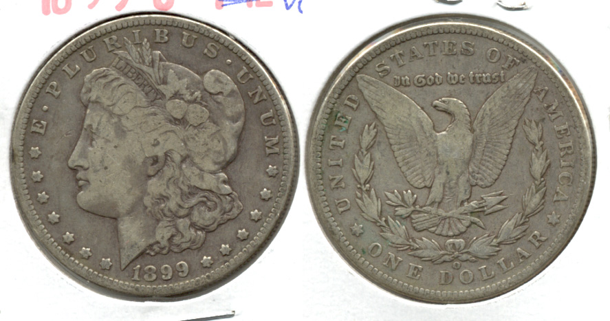 1899-O Morgan Silver Dollar VG-8 f
