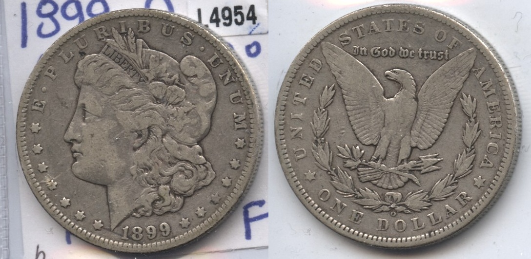 1899-O Morgan Silver Dollar VG-8 #h Breen 5660