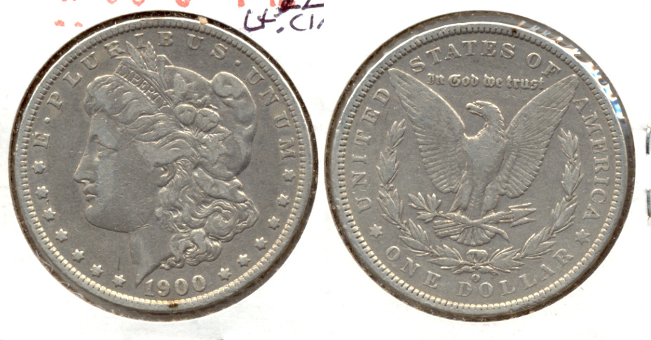 1900-O Morgan Silver Dollar Fine-12 b Light Cleaning